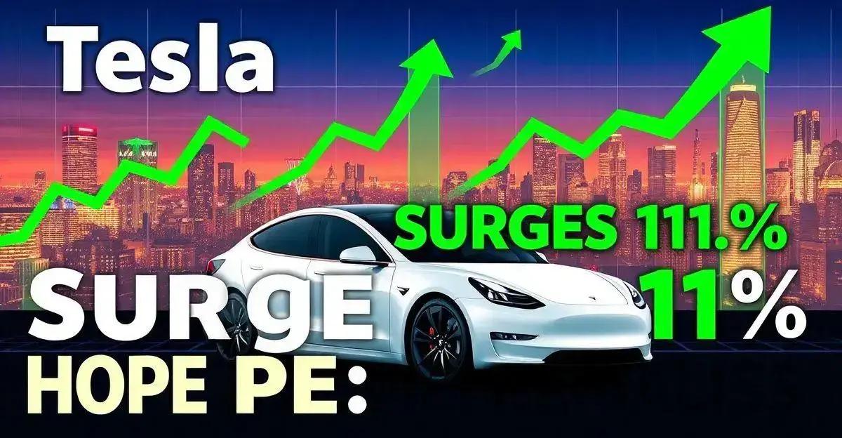 No momento, você está visualizando Futuros se recuperam após queda com alta de 11% da Tesla