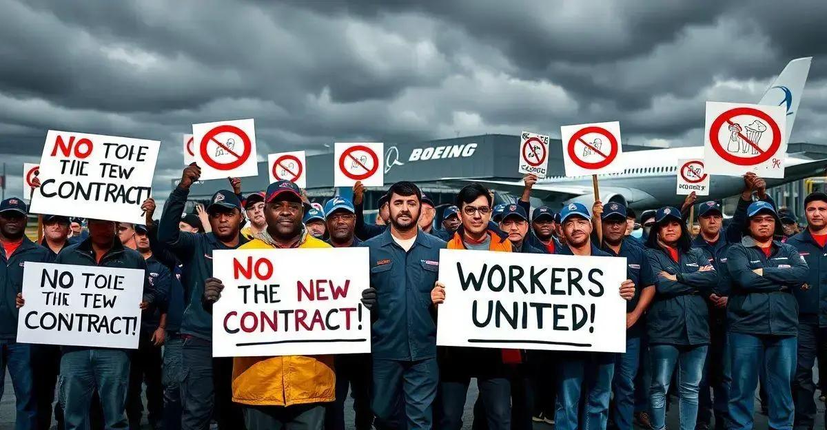 greve da boeing trabalhadores rejeitam nova proposta de contrato