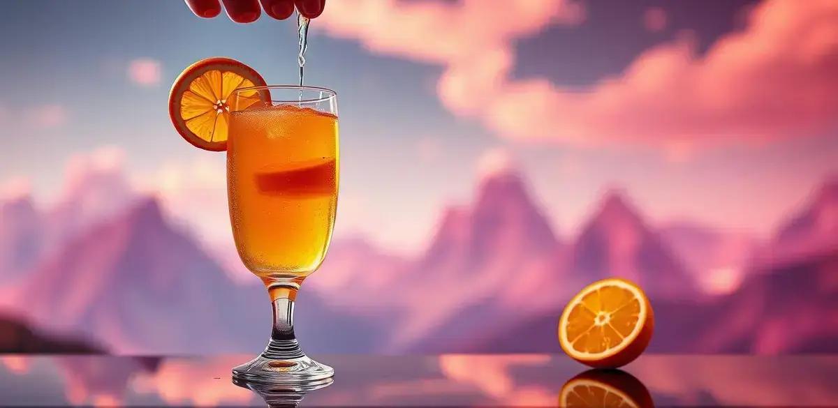 Método de Preparo do Champagne com Licor de Cassis e Laranja