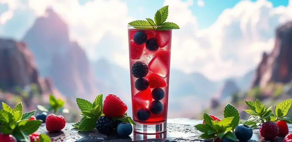 Leia mais sobre o artigo Conhaque com Suco de Frutas Vermelhas e Hortelã: A Bebida Refrescante do Verão