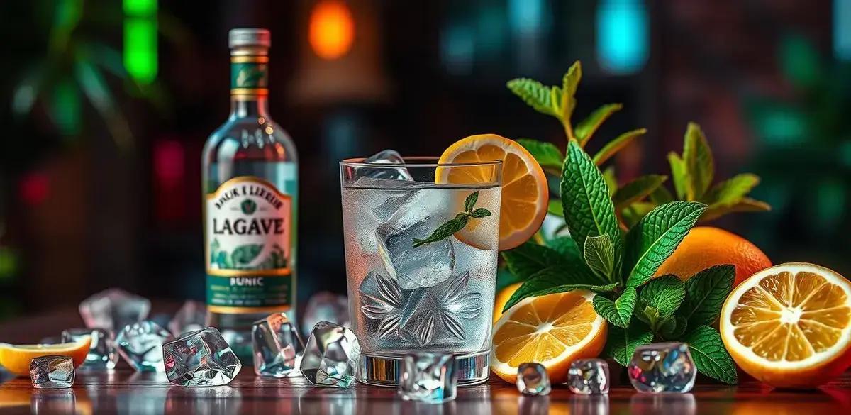 Ingredientes do Licor de Agave com Tônica e Limão Siciliano