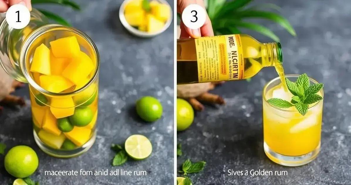 Método de Preparo da Caipiríssima de Manga