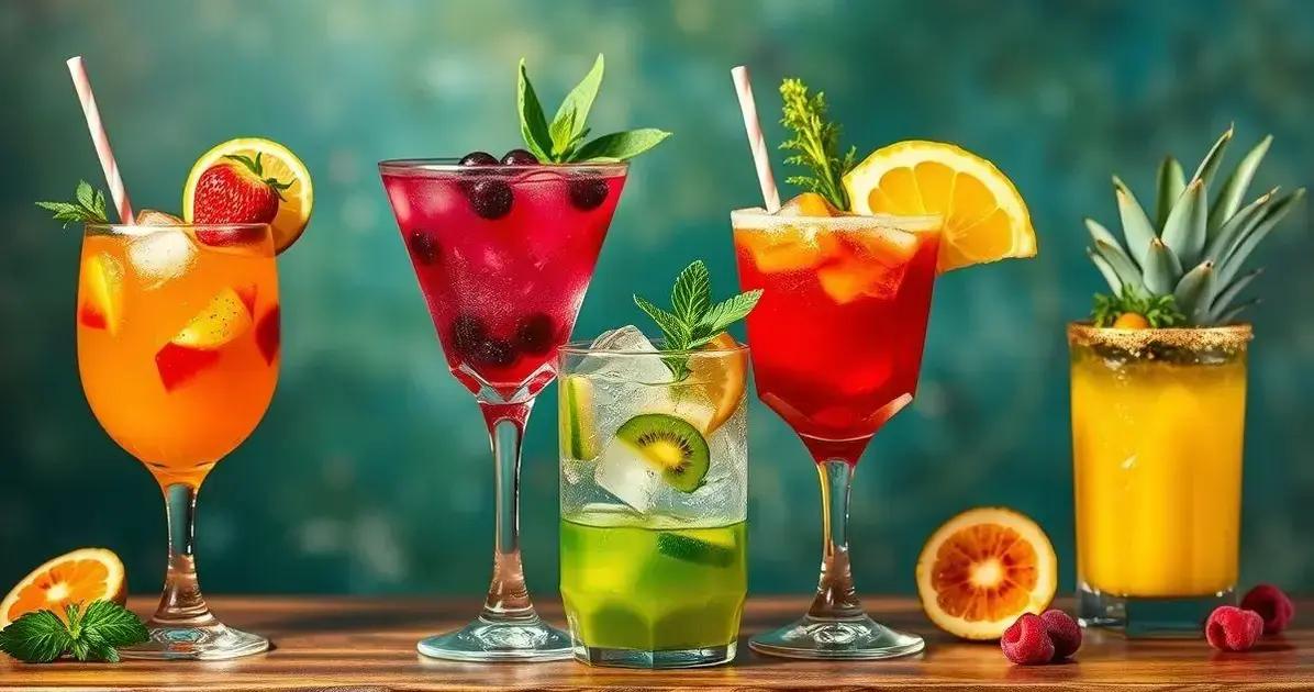 Variações da Caipiríssima com Frutas