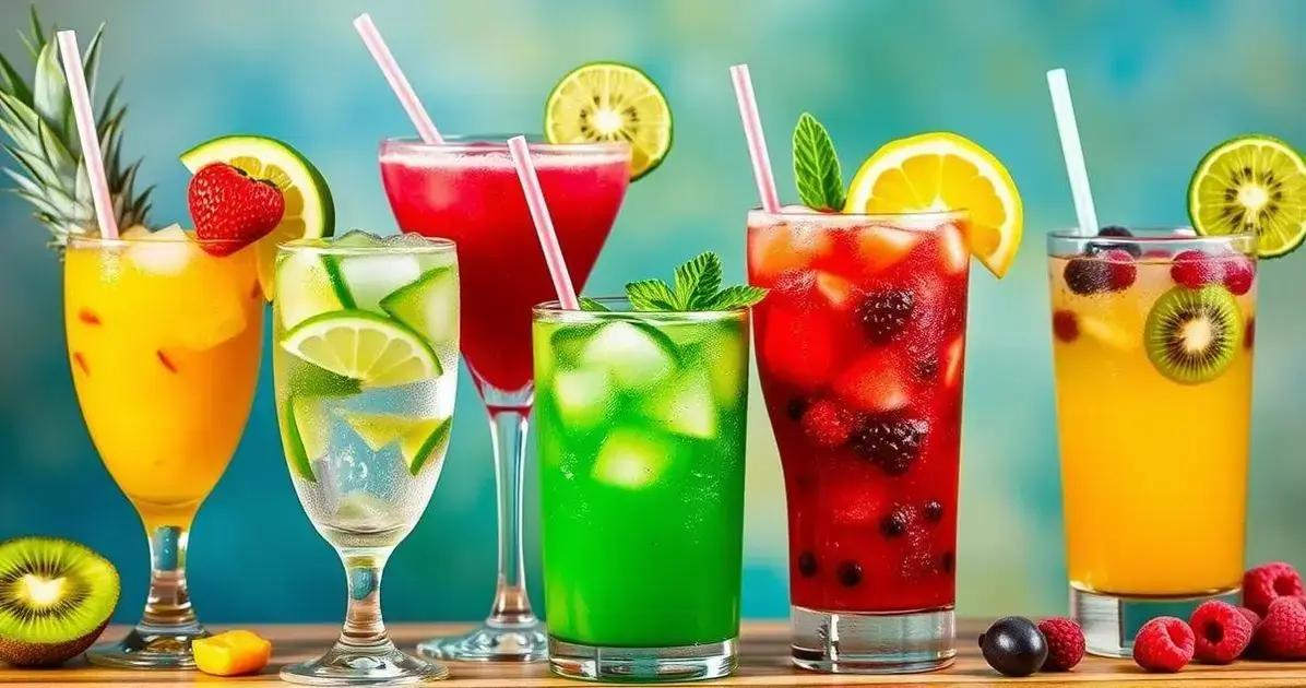Variantes da Caipiroska com Outros Frutos
