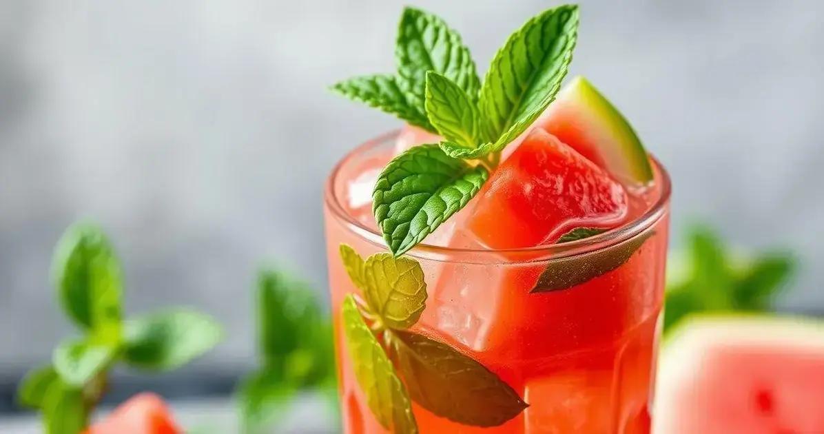 Leia mais sobre o artigo Caipiroska de Melancia com Hortelã: A Bebida Refrescante que Você Precisa Experimentar