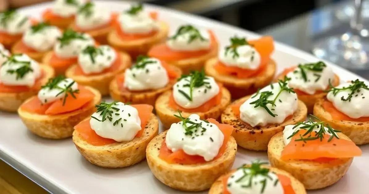 canape de salmao com creme de ricota uma delicia irresistivel para suas festas