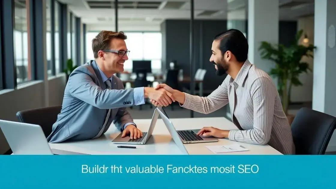 Usando parcerias e networking para obter backlinks valiosos
