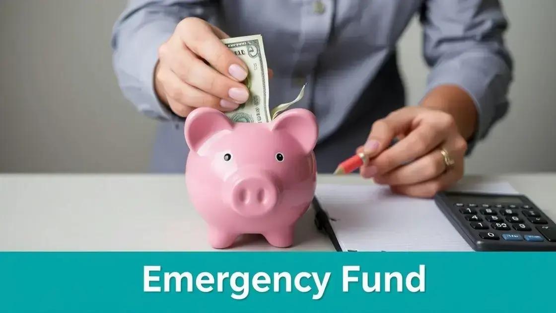 Construindo um fundo de emergência para imprevistos