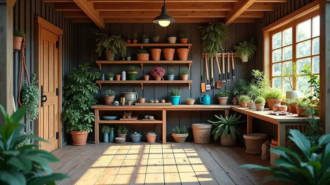 Importância da organização de ferramentas de jardim