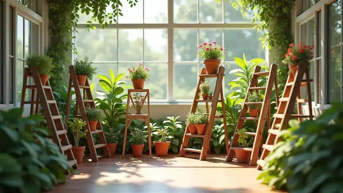 como escolher as escadas ideais para jardinagem