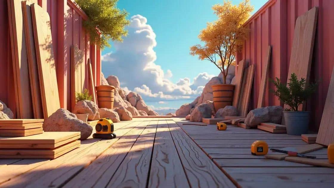 o que você precisa para construir um deck elevado