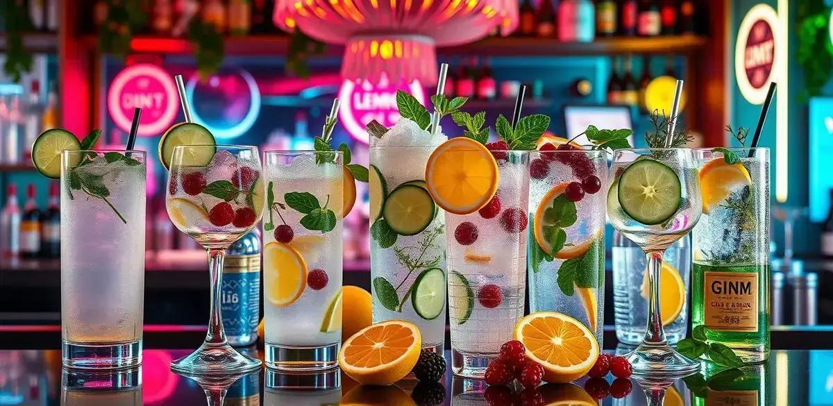 Variações de Receita de Gin com Refrigerante de Limão
