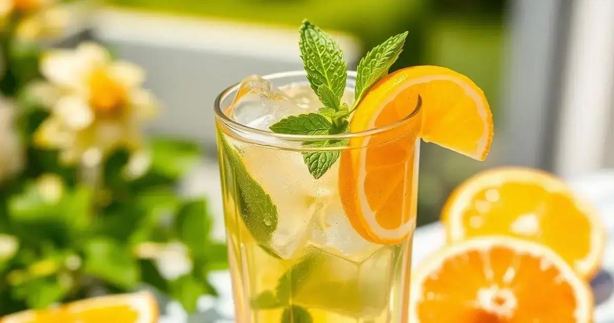 Ingredientes da Receita de ICE com refrigerante de laranja e limão