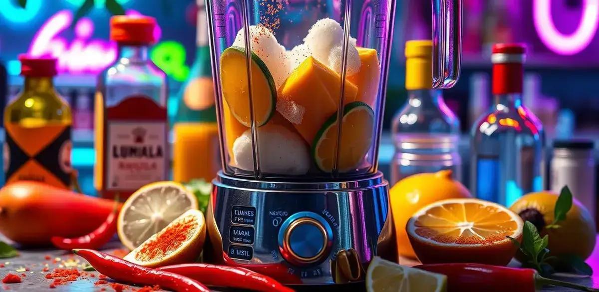 Método de Preparo da Margarita Frozen de Manga com Pimenta