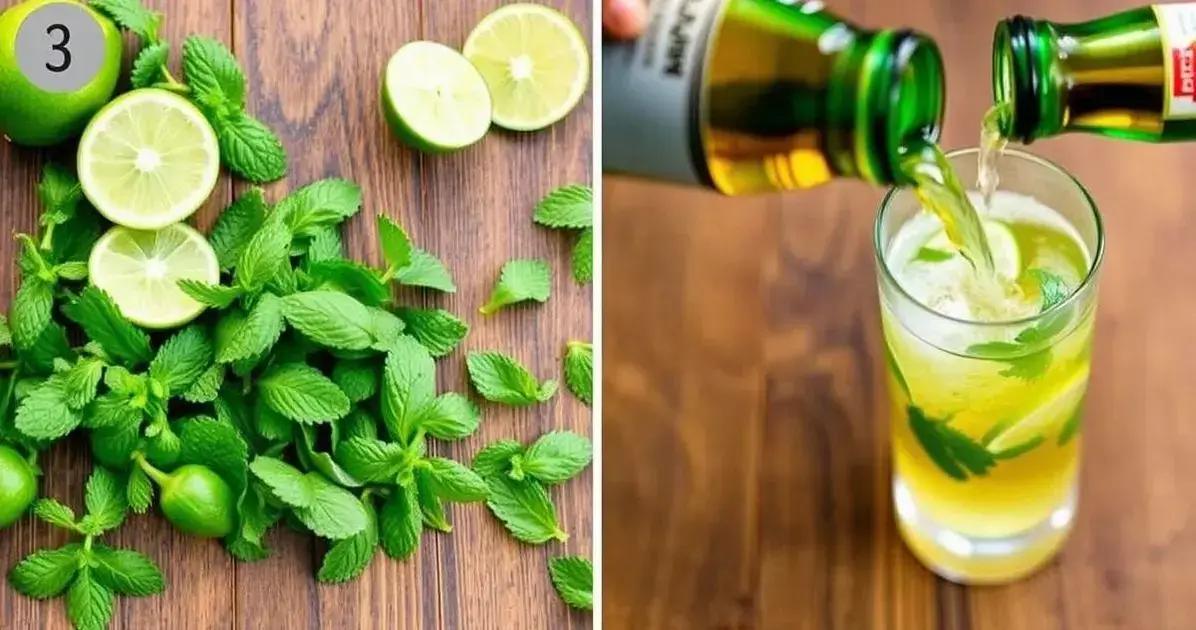 Método de Preparação do Mojito com Cerveja e Limão