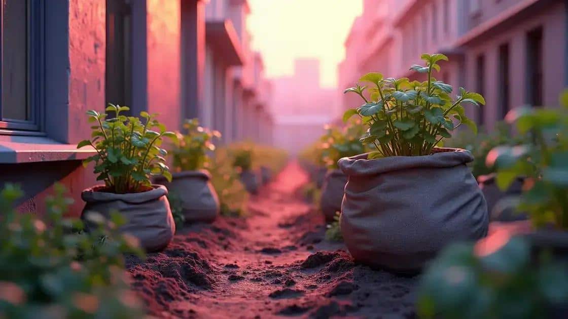 vantagens do cultivo em sacolas