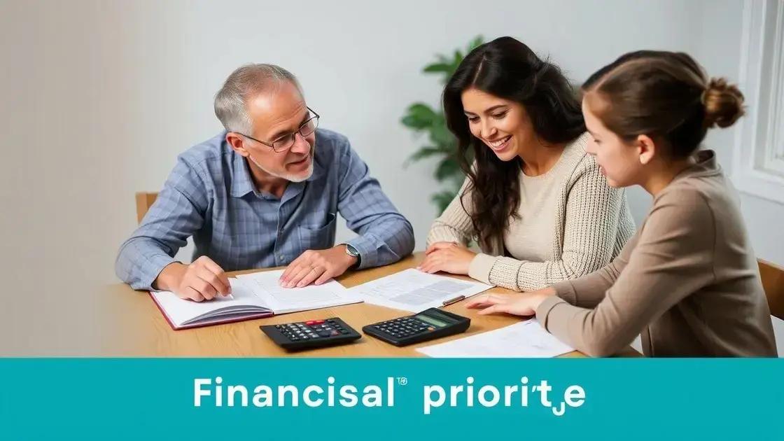 Definindo suas prioridades financeiras