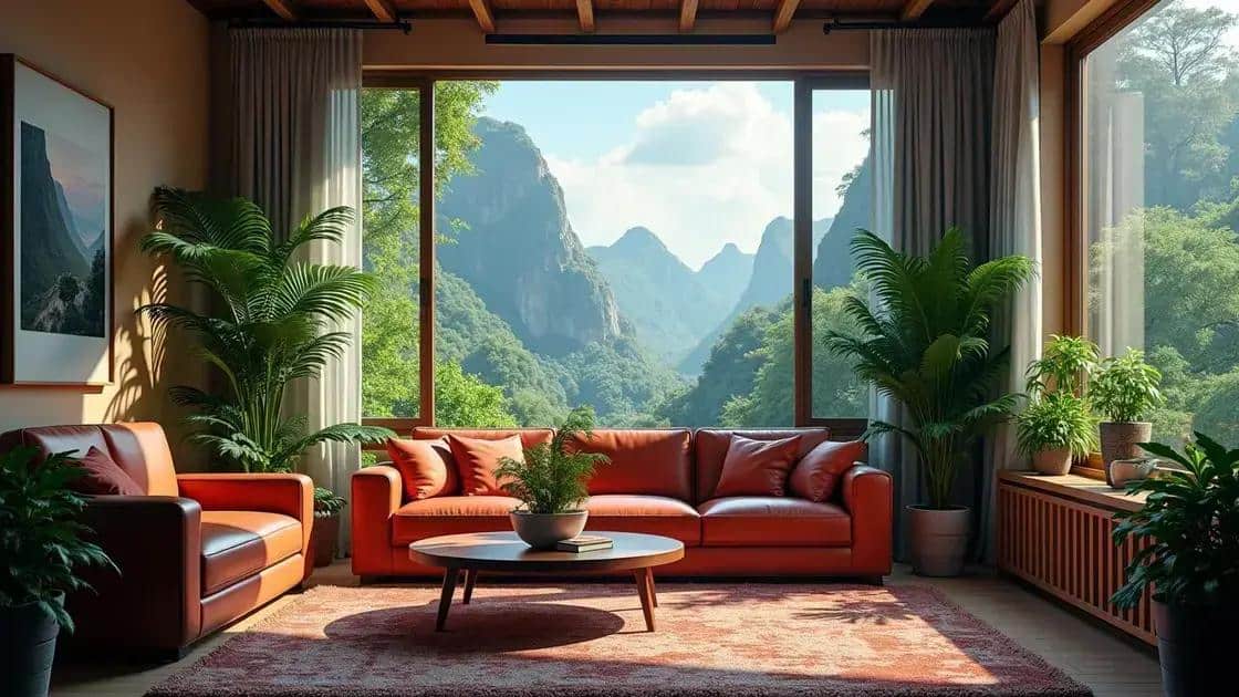 transformando o ambiente com samambaias pendentes