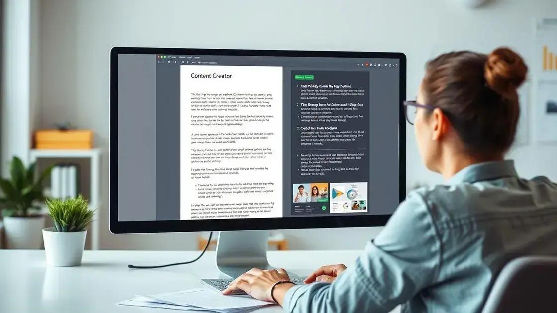 Estruturação e organização do conteúdo