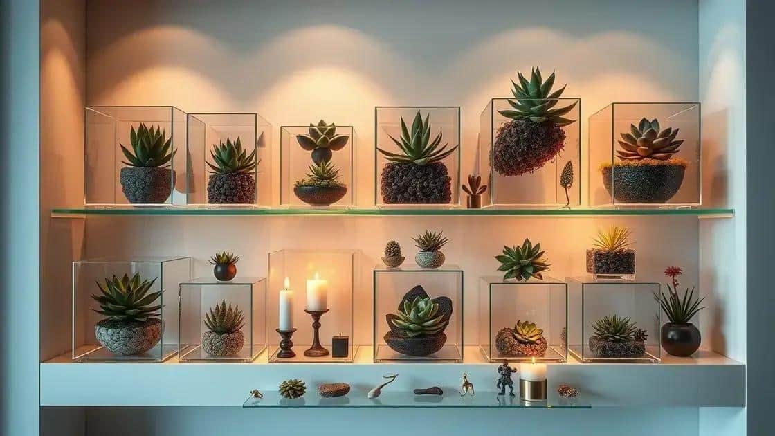 Ideias criativas para a disposição do cubo de cristal