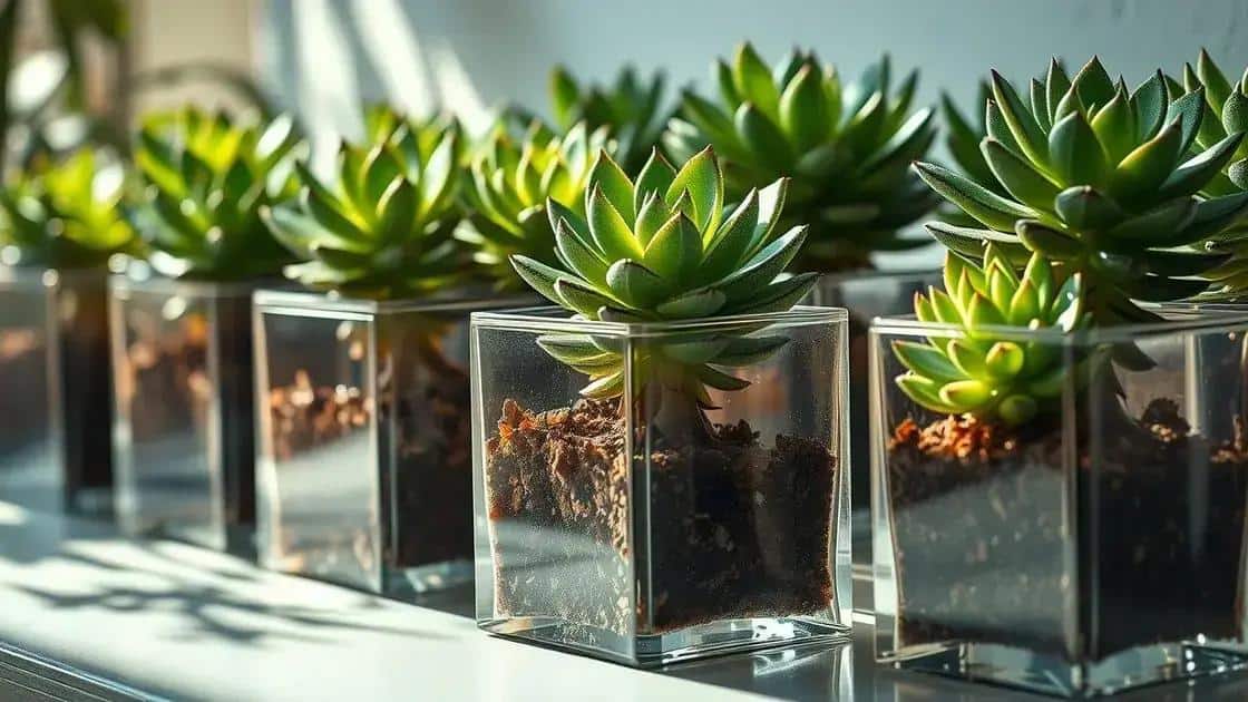 Cuidados e manutenção para suculentas em cubos