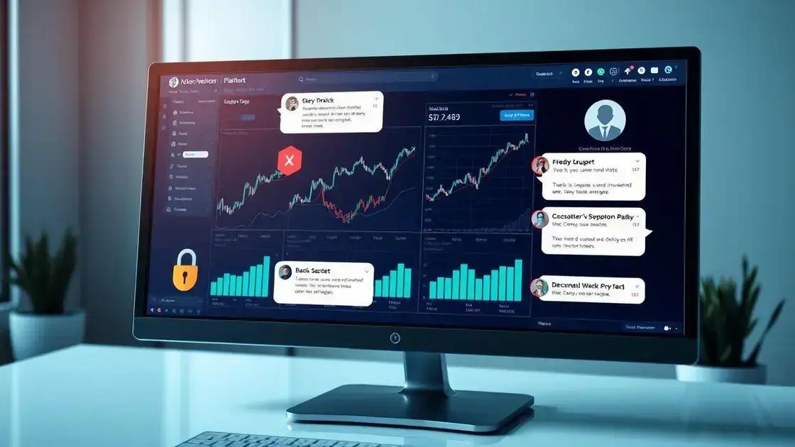 Principais características das plataformas de investimento