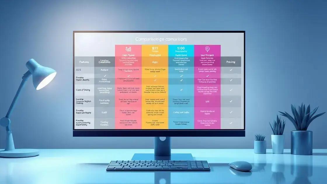 Comparativo entre apps de controle financeiro