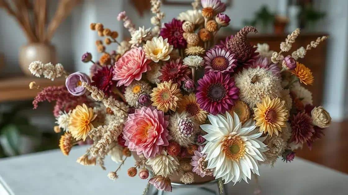 o que são flores secas e sua popularidade