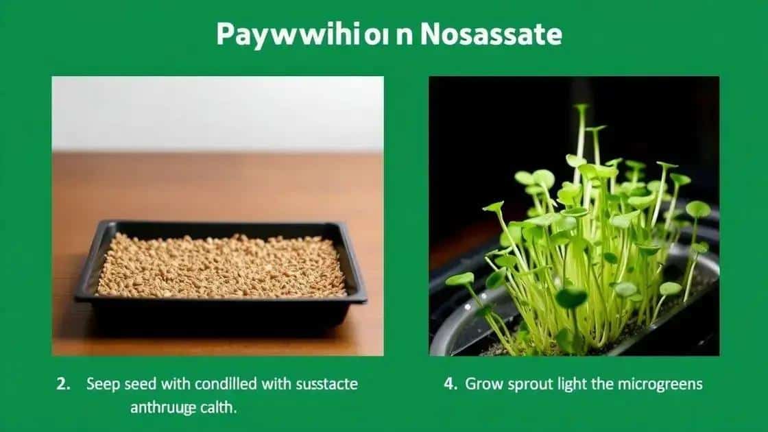 Passo a passo para plantar microgreens
