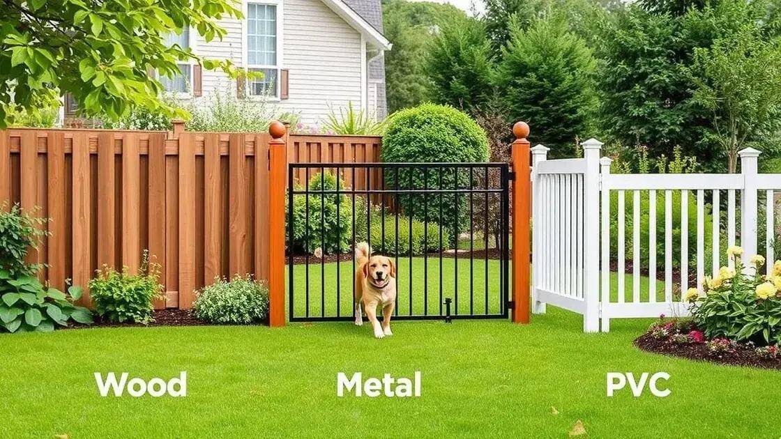 Como escolher o tipo certo de cerca para seu espaço