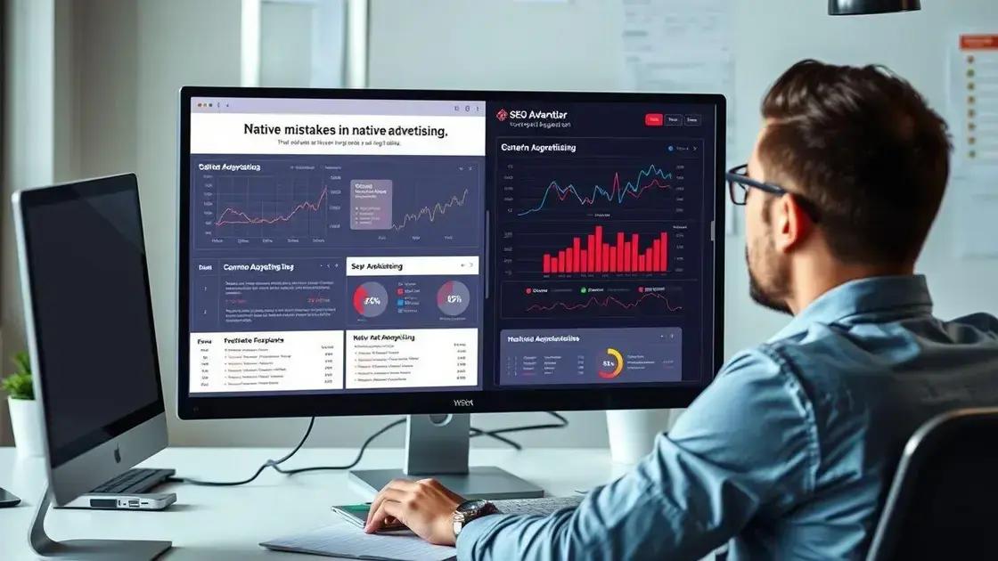 erros comuns ao usar native advertising e como evitá-los