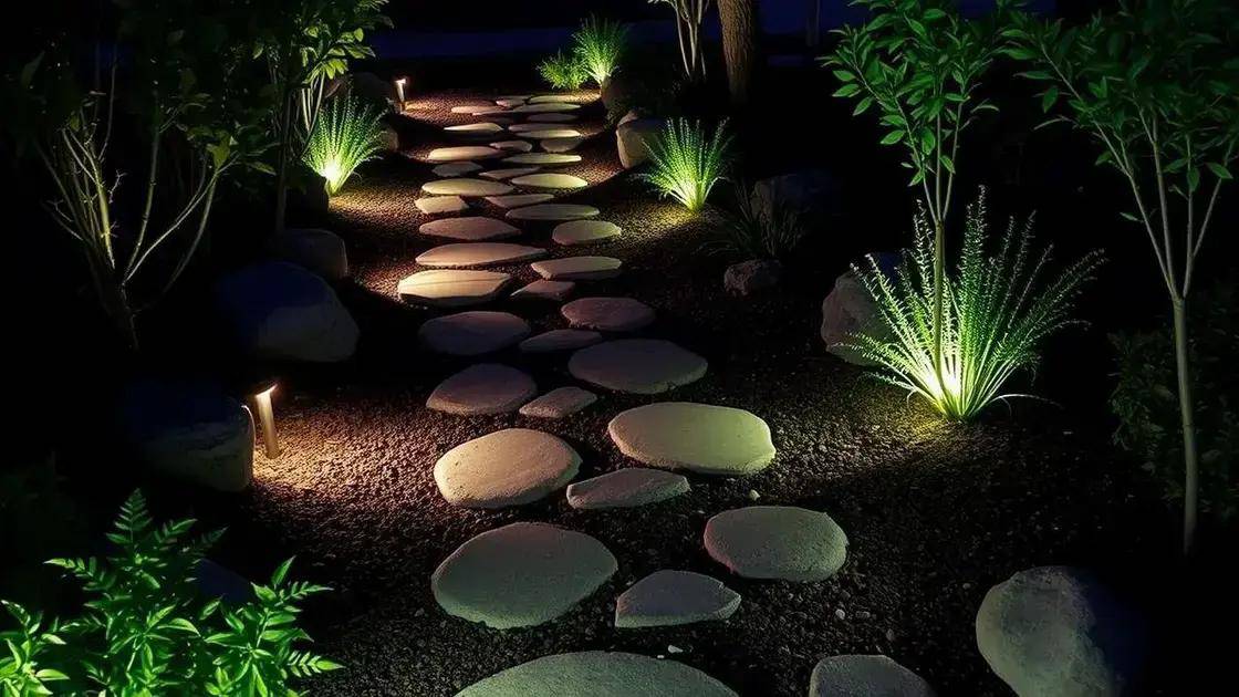 Dicas para integrar iluminação e caminhos decorativos