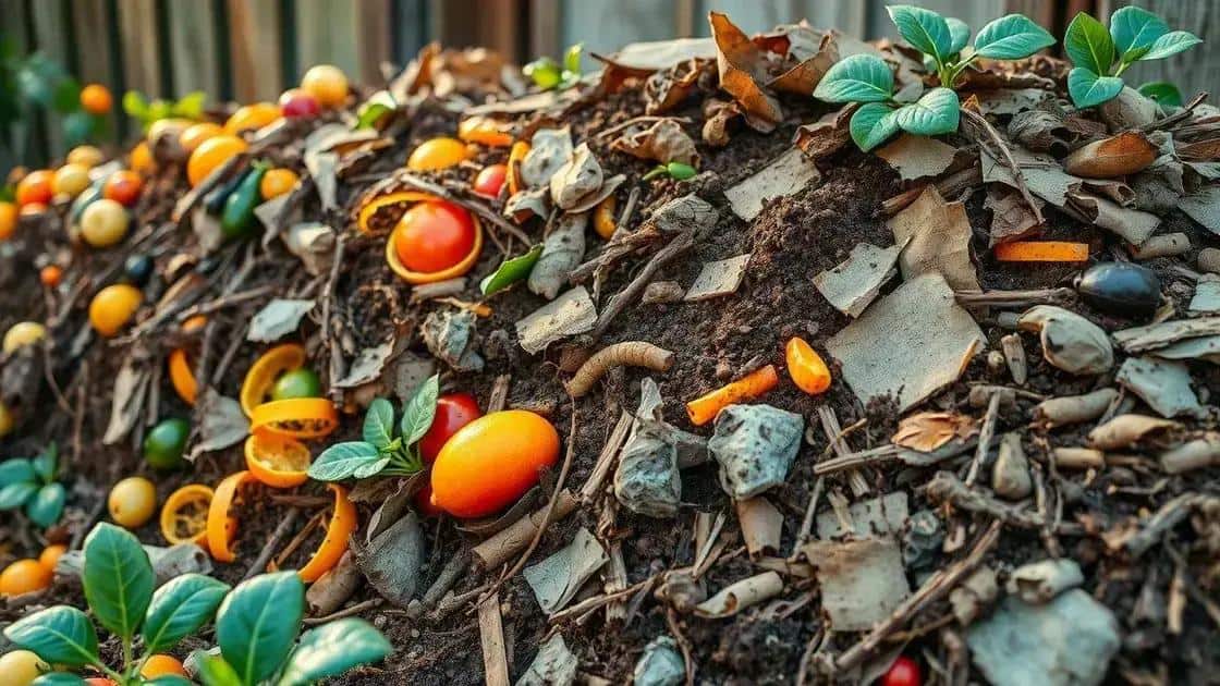 Tipos de resíduos que podem ser compostados