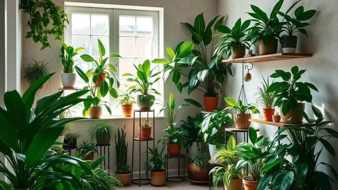 dicas para organizar plantas em prateleiras
